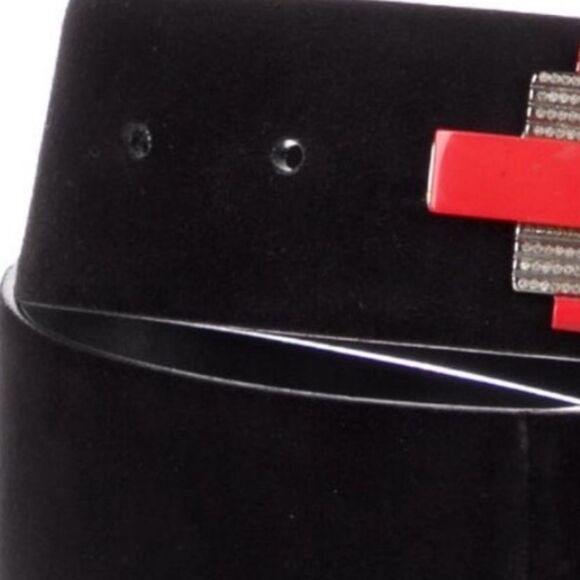 Ralph Lauren Collection Fall 2011 Black Suede Art Deco Inspired Buckle Belt - Picture 14 of 14